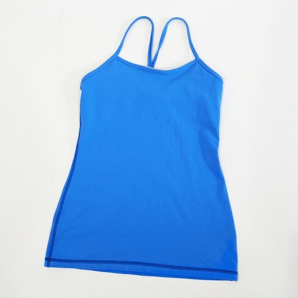 lululemon athletica Tops - Lululemon Blue Power Y Tank Luon Size 8